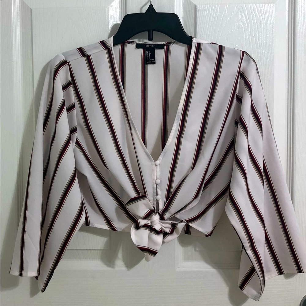 Forever 21 Button down stripped blouse